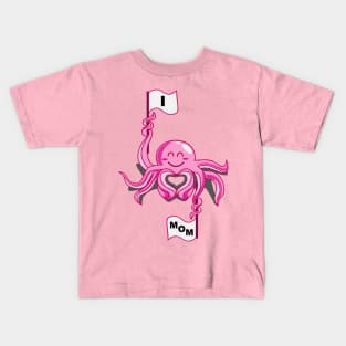 octopus love mom Kids T-Shirt